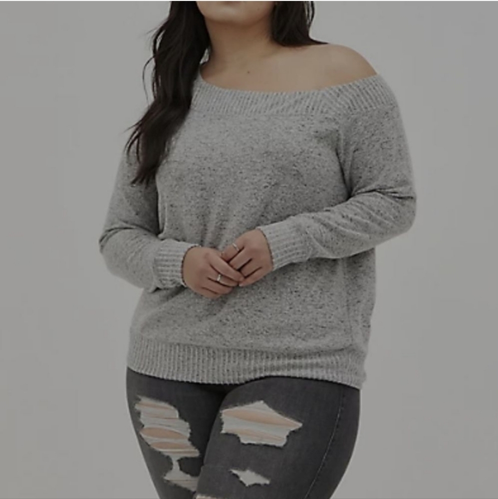 Torrid Purple Dove Long Sleeve Waffle Callie Top Shirt Size 1 Barely Worn